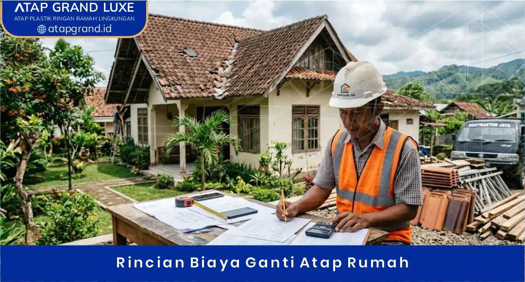 Rincian Biaya Ganti Atap Rumah