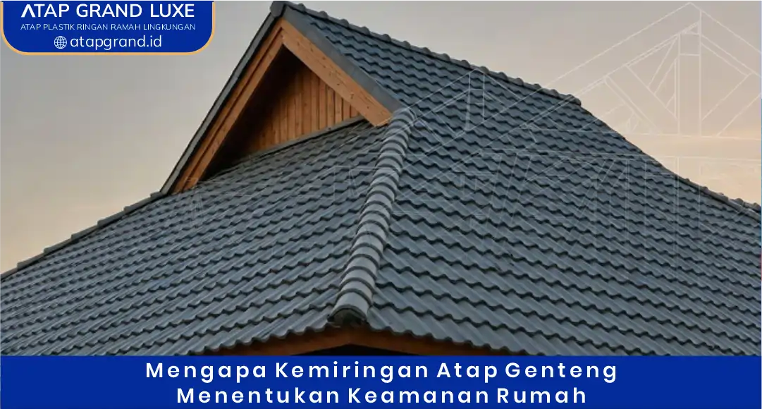 Mengapa Kemiringan Atap Genteng Menentukan Keamanan Rumah