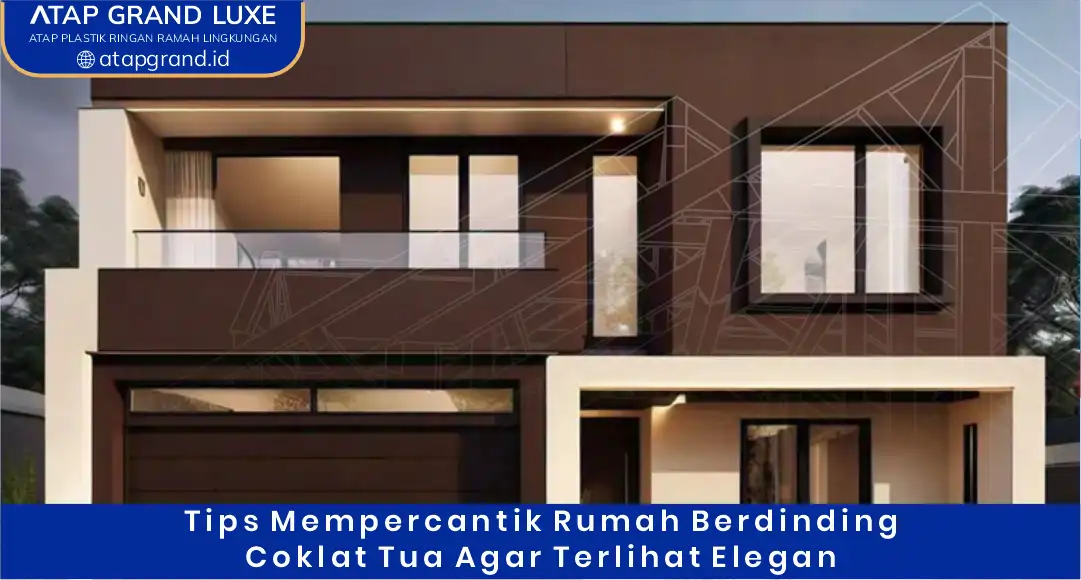 03 Tips Mempercantik Rumah Berdinding Coklat Tua agar Terlihat Elegan