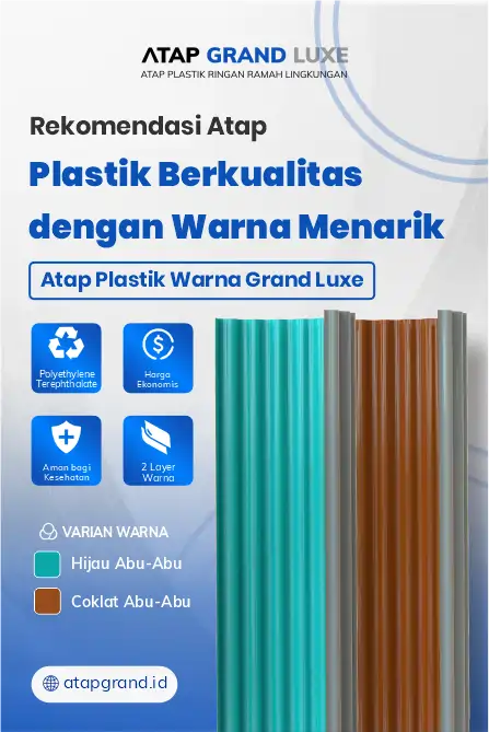 Rekomendasi Atap Plastik Berkualitas dengan Warna Menarik