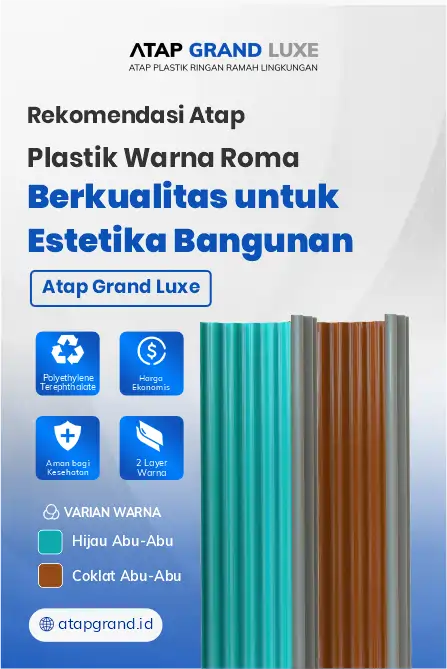 Rekomendasi Atap Plastik Warna Berkualitas untuk Estetika Bangunan