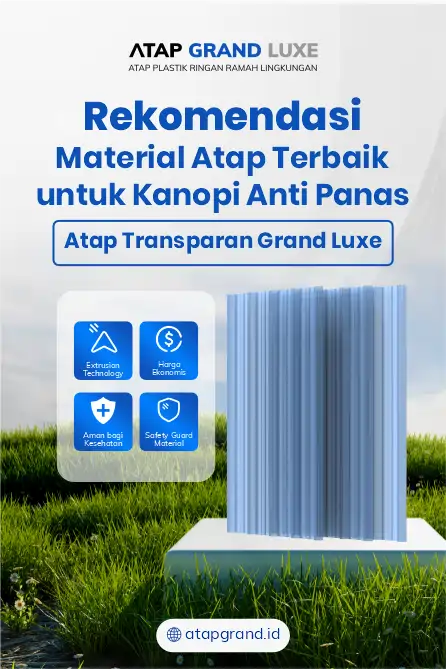 Rekomendasi Material Atap Terbaik untuk Kanopi Anti Panas