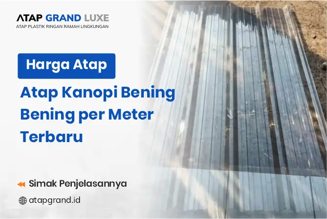 Harga Atap Kanopi Plastik Bening per Meter Terbaru