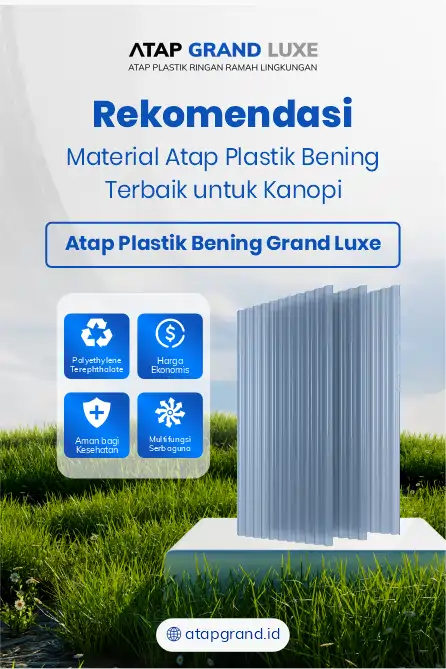 Rekomendasi Material Atap Plastik Bening Terbaik untuk Kanopi