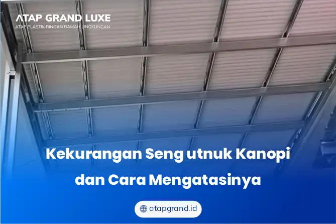 Kekurangan Seng utnuk Kanopi dan Cara Mengatasinya