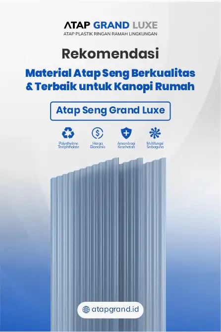Rekomendasi Atap Seng Berkualitas dan Terbaik untuk Kanopi Rumah
