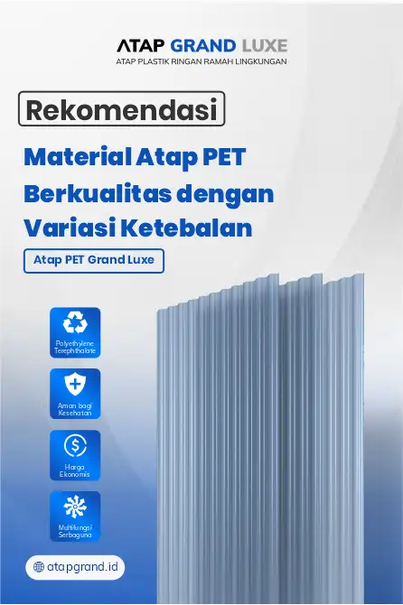 Rekomendasi Material Atap PET Berkualitas dengan Variasi Ketebalan