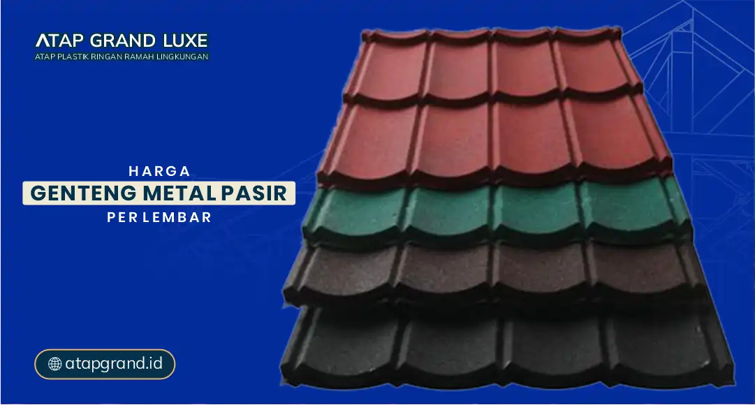 Harga Genteng Metal Pasir per Lembar