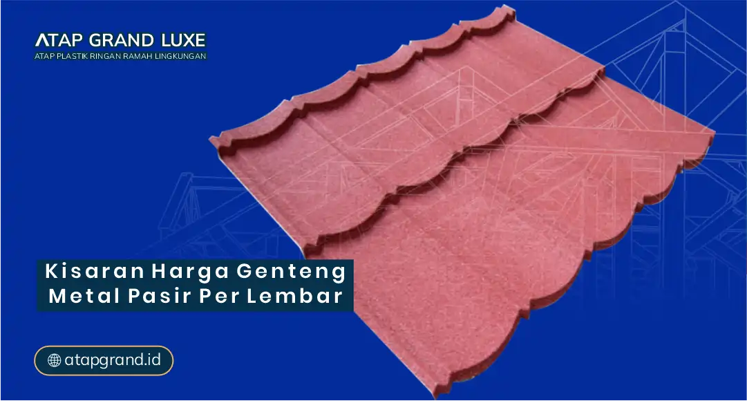 Kisaran Harga Genteng Metal Pasir per Lembar