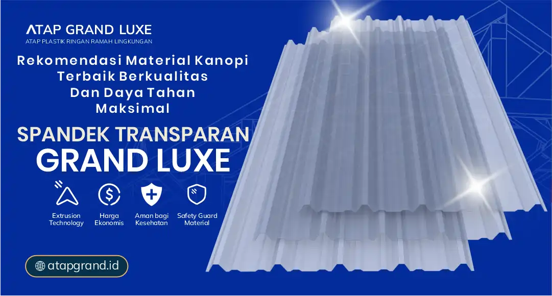 Rekomendasi Material Kanopi Terbaik berkualitas dan daya Tahan Maksimal