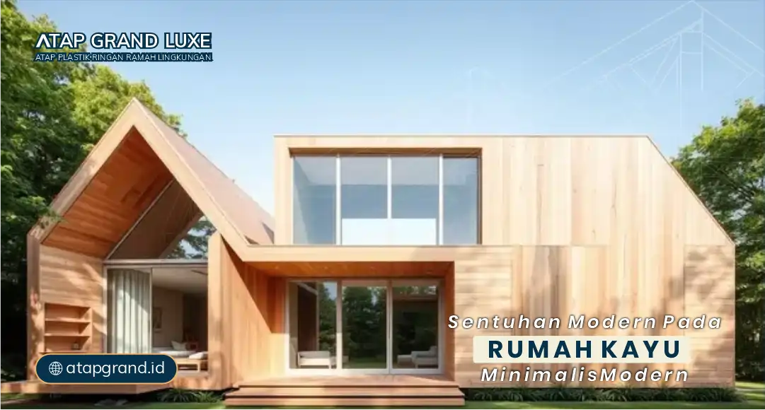 Sentuhan Modern Pada Rumah Kayu Minimalis Modern