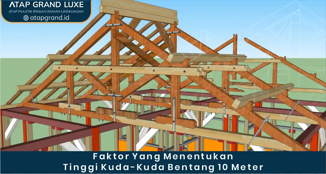 Faktor yang Menentukan Tinggi Kuda Kuda Bentang 10 Meter