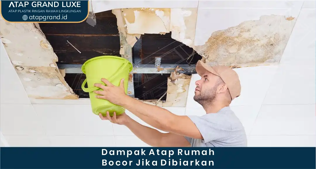 Dampak Atap Rumah Bocor Jika Dibiarkan