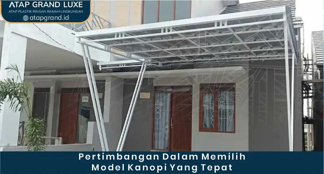 Pertimbangan dalam Memilih Model Kanopi yang Tepat