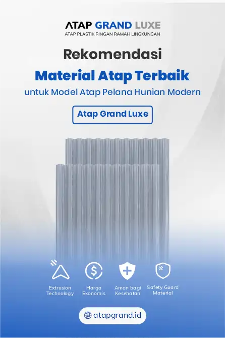 Rekomendasi Material Atap Terbaik untuk Model Atap Pelana Hunian Modern