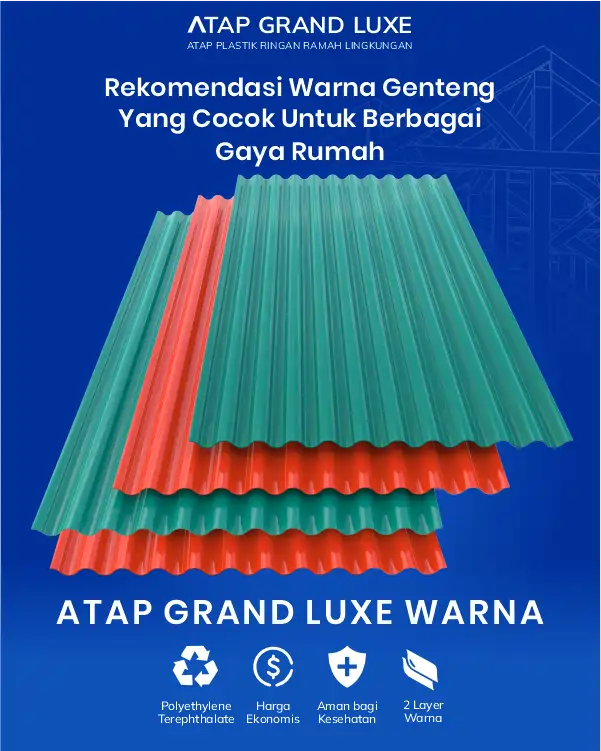 Rekomendasi Warna Genteng yang Cocok untuk Berbagai Gaya Rumah