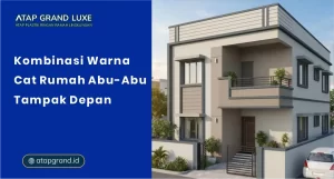 Kombinasi Warna Cat Rumah Abu Abu Tampak Depan