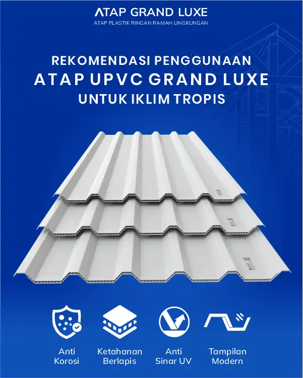 4. Rekomendasi Penggunaan Atap UPVC Grand Luxe untuk Iklim Tropis