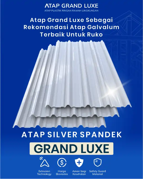 Atap Grand Luxe sebagai Rekomendasi Atap Galvalum Terbaik untuk Ruko