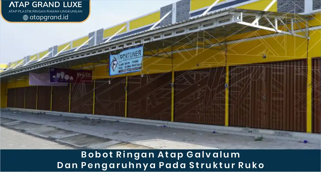 Bobot Ringan Atap Galvalum dan Pengaruhnya pada Struktur Ruko