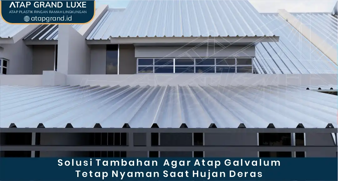 Solusi Tambahan Agar Atap Galvalum Tetap Nyaman Saat Hujan Deras