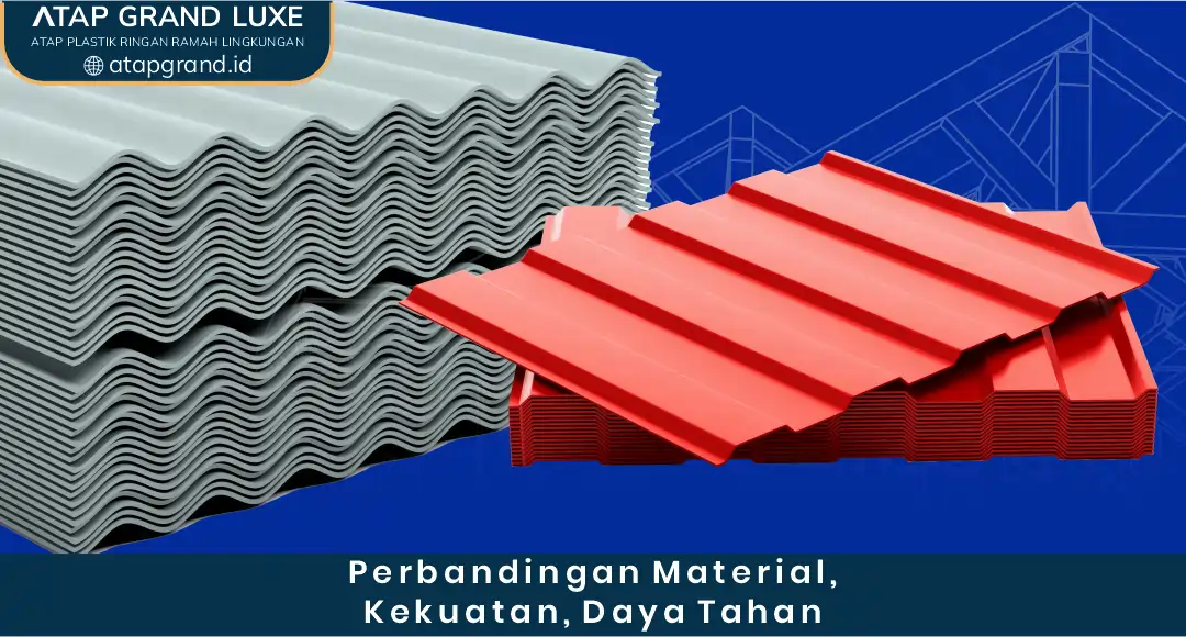 1. Perbandingan Material, Kekuatan, dan Daya Tahan