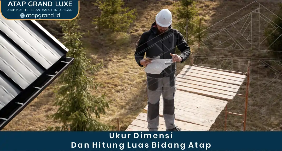 1. Ukur Dimensi dan Hitung Luas Bidang Atap