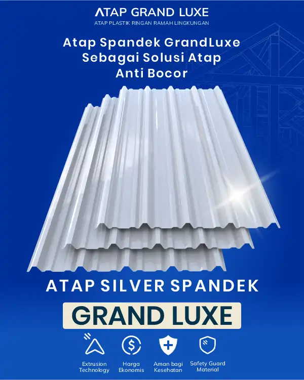 3. Atap Spandek Grand Luxe sebagai Solusi Atap Anti Bocor