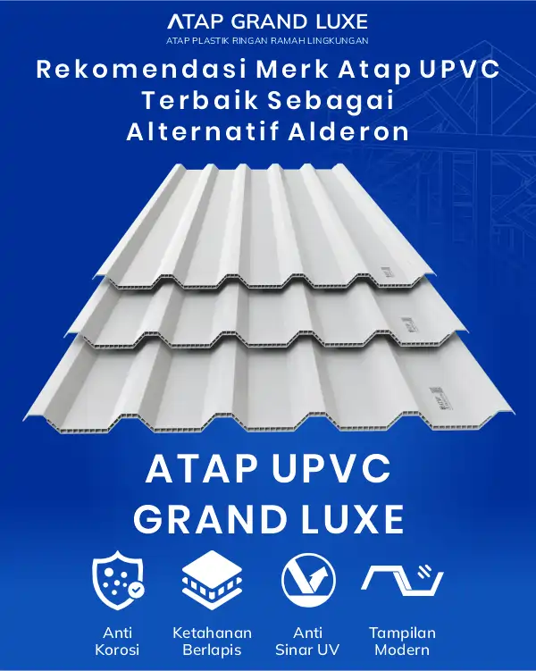 3. Rekomendasi Merk Atap UPVC Terbaik Sebagai Alternatif Alderon