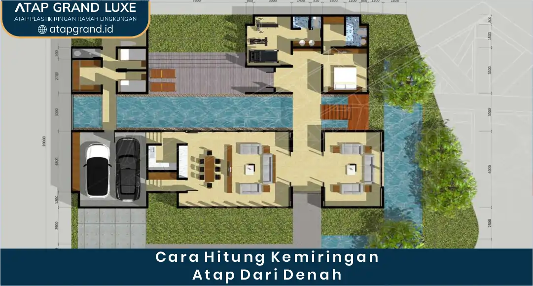 03 Cara Hitung Kemiringan Atap Dari Denah