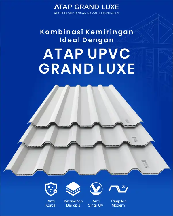 04 Kombinasi Kemiringan Ideal Dengan Atap UPVC Grand Luxe