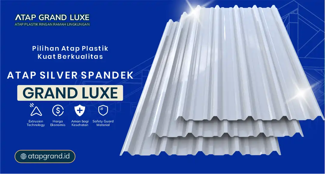 04 Pilihan Atap Plastik Kuat Berkualitas Atap Silver Spandek