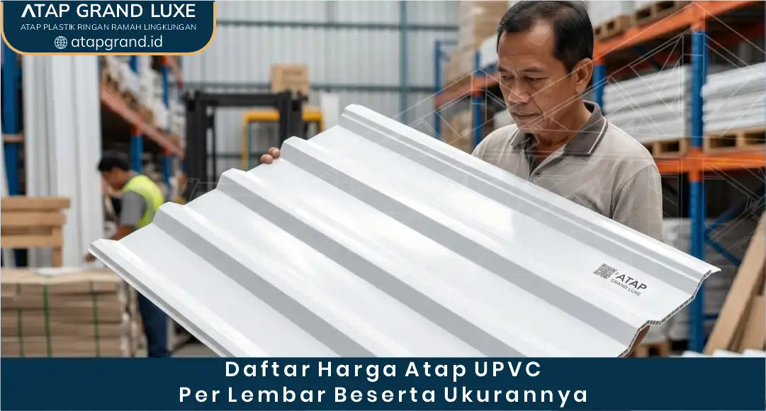 02 Daftar Harga Atap UPVC per Lembar Beserta Ukurannya