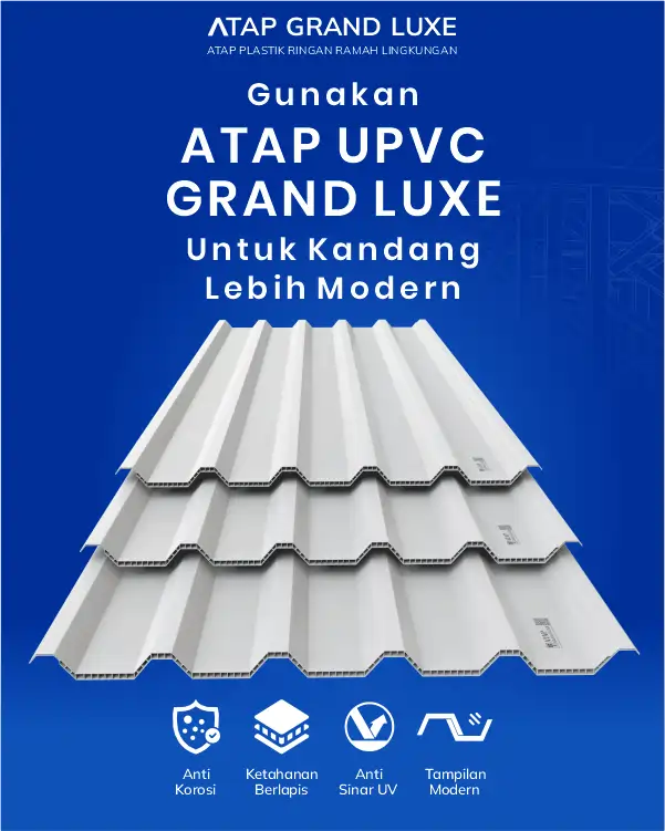 04 Gunakan Atap UPVC Grand Luxe Untuk Kandang Lebih Modern
