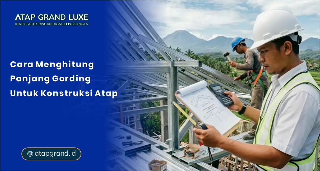 Cara Menghitung Panjang Gording untuk Konstruksi Atap