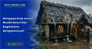 Mengapa Atap Jerami Mudah Bocor, Begini Mengatasinya?