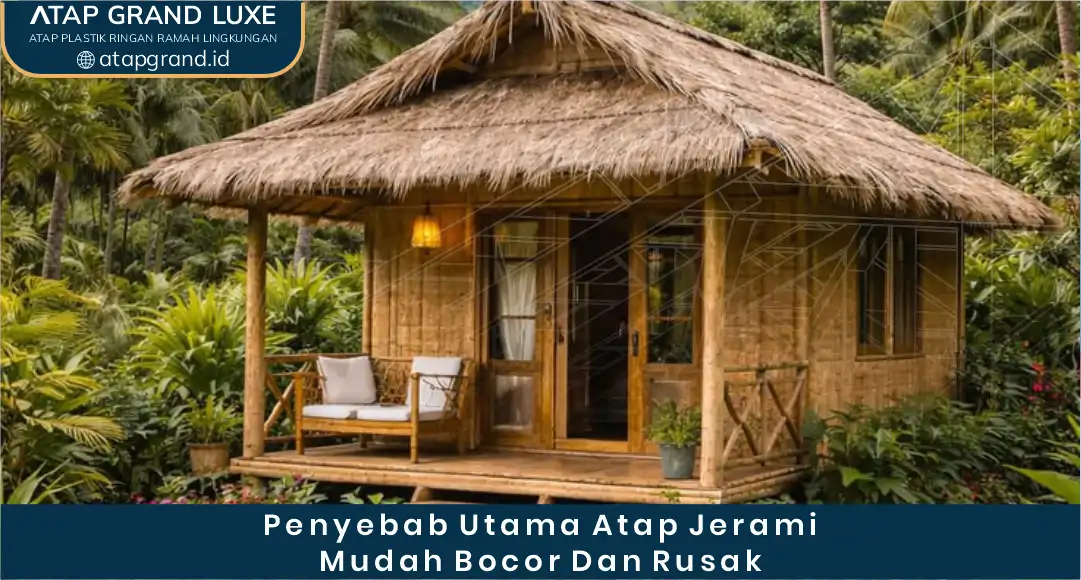 02 Penyebab Utama Atap Jerami Mudah Bocor dan Rusak