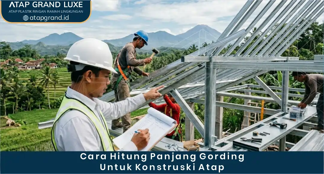 Cara Hitung Panjang Gording untuk Konstruksi Atap