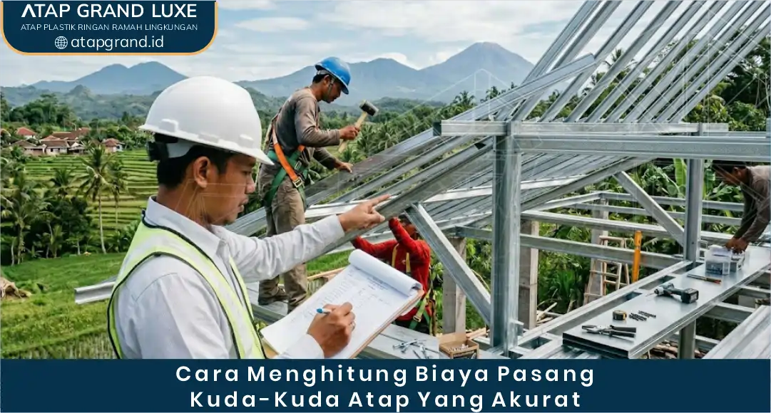 03 Cara Menghitung Biaya Pasang Kuda-Kuda Atap yang Akurat