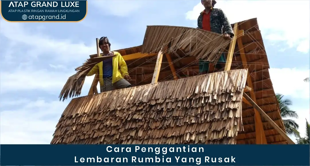 03 Cara Penggantian Lembaran Rumbia yang Rusak