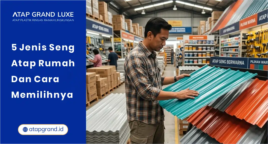 5 Jenis Seng Atap Rumah dan Cara Memilihnya