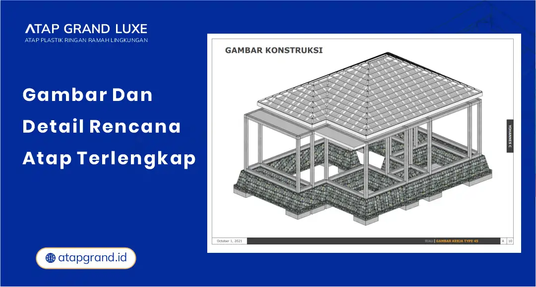 01 Gambar dan Detail Rencana Atap Terlengkap