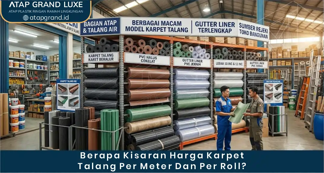 02 Berapa Kisaran Harga Karpet Talang per Meter dan per Roll