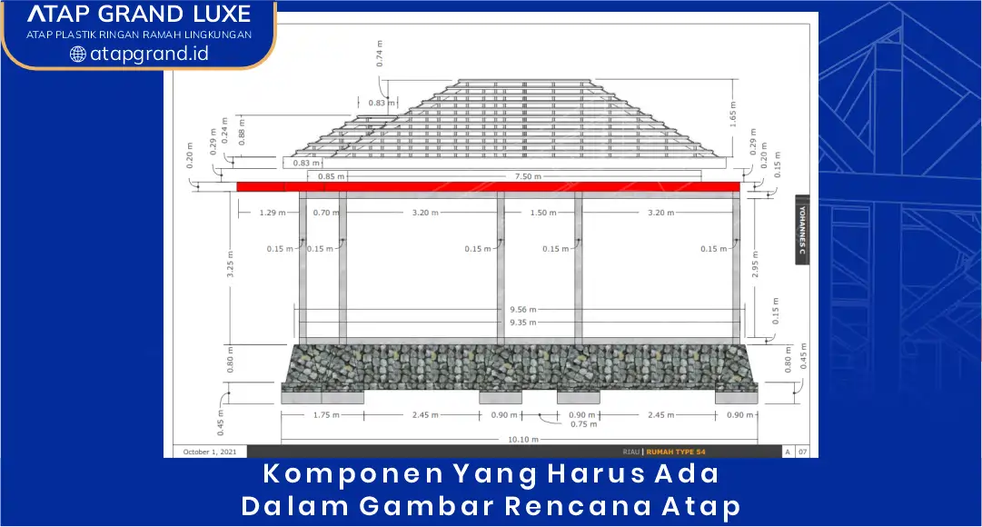 02 Komponen yang Harus Ada dalam Gambar Rencana Atap