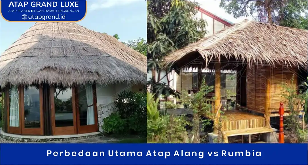 02 Perbedaan Utama Atap Alang vs Rumbia