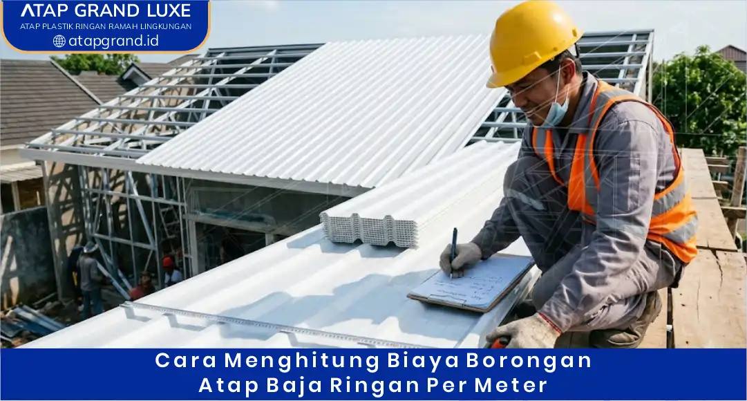 03 Cara Menghitung Biaya Borongan Atap Baja Ringan per Meter