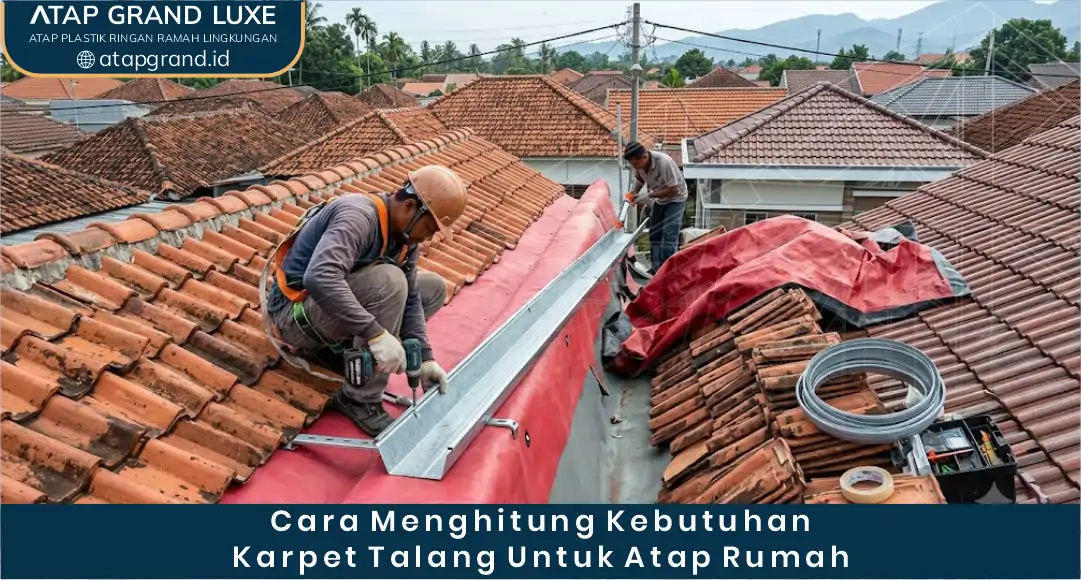 03 Cara Menghitung Kebutuhan Karpet Talang untuk Atap Rumah
