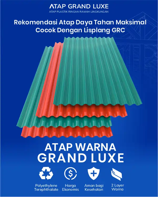 03 Rekomendasi Atap Daya Tahan Maksimal dan Cocok dengan Lisplang GRC