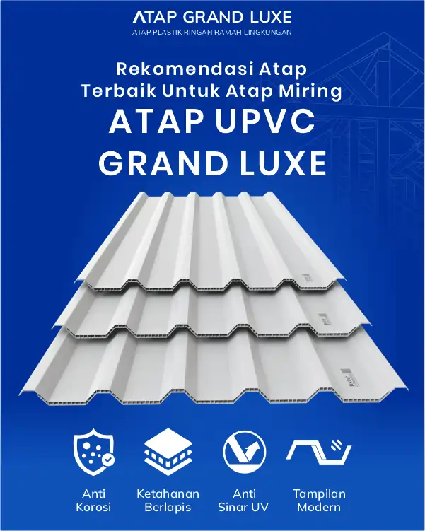 04 Rekomendasi Atap Terbaik untuk Atap Miring
