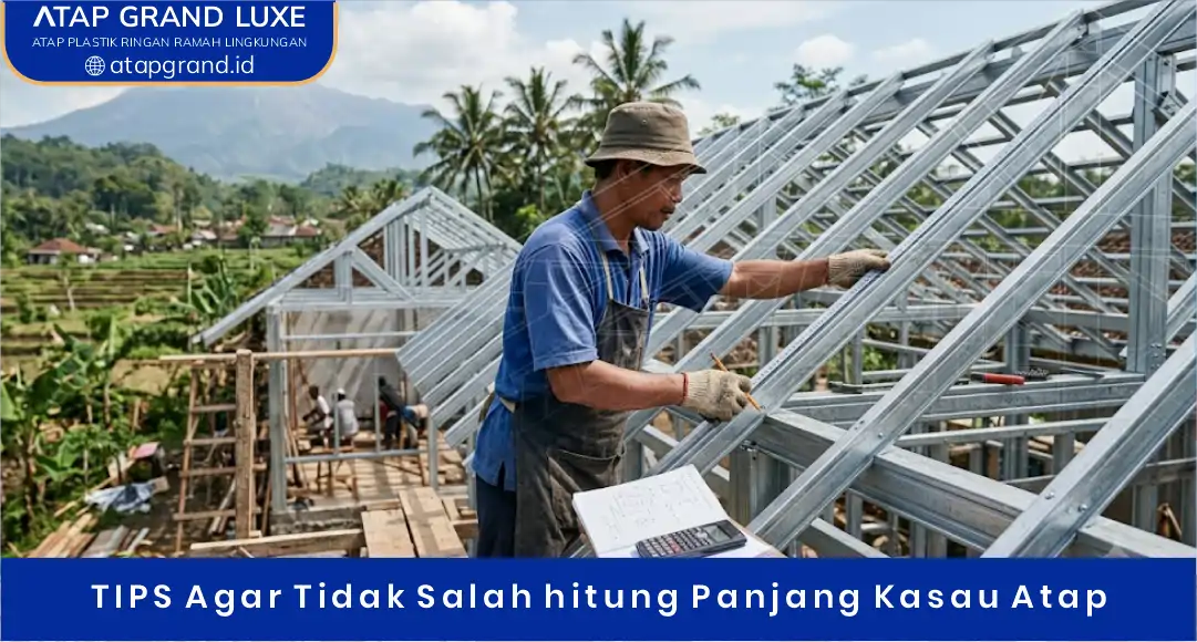 04 TIPS Agar Tidak Salah hitung Panjang Kasau Atap